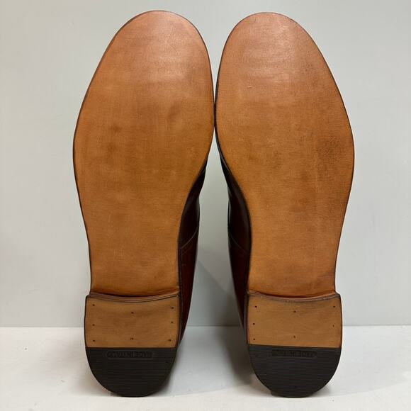 FULLY RESOLED Alden 306 Brown Calfskin Plain Toe Boot Made in USA 12 Narrow AA/B - Picture 2 of 13